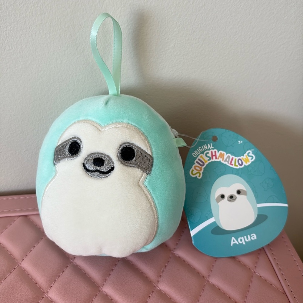 Squishmallows Aqua the sloth Blue and White Stuffed Animal Plush toy